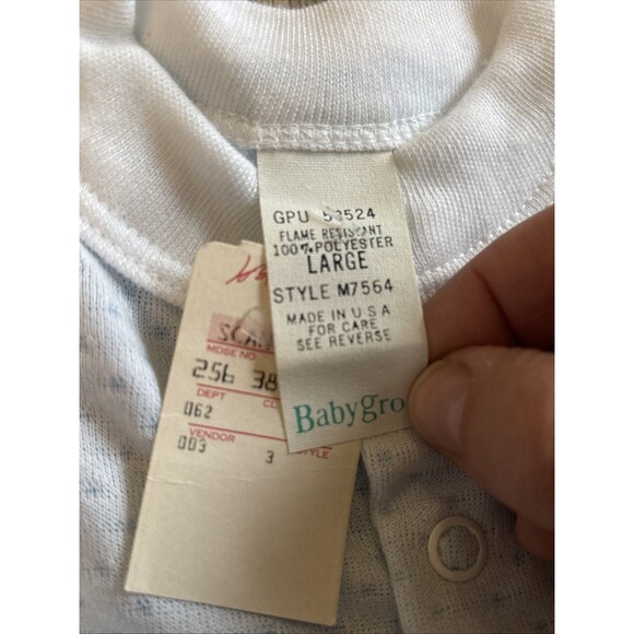 NWT Vintage One Piece Snap Kleinerts Made In USA Baby Gro Boy  Size 18-24 Lb - Picture 3 of 8